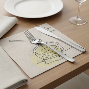 <b>Paper</b> Napkins With Autumn Leaves Print 2 Ply 4 Fold For Thanksgiving Party Use - Product Image 1