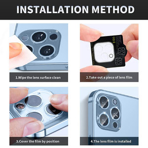 9H 3D kaca antigores lensa kamera Film pelindung lensa kamera ponsel untuk Iphone 15 Pro Max - Product Image 3