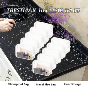 Bolsa <span class=keywords><strong>de</strong></span> Cosméticos <span class=keywords><strong>de</strong></span> PVC Transparente Impermeable con Cierre y Logotipo Personalizado, Bolsa <span class=keywords><strong>de</strong></span> Aseo <span class=keywords><strong>de</strong></span> <span class=keywords><strong>Viaje</strong></span> <span class=keywords><strong>para</strong></span> Mujer, <span class=keywords><strong>para</strong></span> Maquillaje, Champú y Rubor - Product Image 2