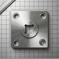 Solution de maintien de pièces industrielle sur mesure pour l'usinage des métaux, plaque de gabarit de perçage en acier de précision pour l'alignement précis des trous