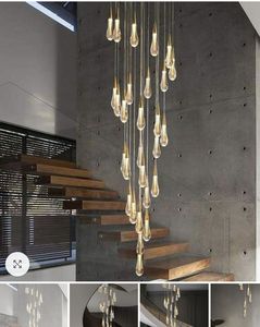 Luces <span class=keywords><strong>colgantes</strong></span> Led de cristal <span class=keywords><strong>para</strong></span> dormitorio, comedor, Bar, candelabro de gota de agua, escalera, decoración Interior, lámparas <span class=keywords><strong>colgantes</strong></span> - Product Image 3