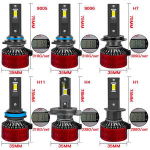 Ampoules de phare LED D60 H7, phare LED H4, phares de voiture LED super lumineux 100W haute puissance H1 <span class=keywords><strong>H3</strong></span> H11 H4 Hb5 9005 9006 LED Canbus - Product Image 3