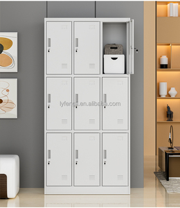 Casier de gym en acier à 9 portes, haute qualité, pour employés, avec serrure à clé, étanche, structure démontable, meilleur prix 9 - Product Image 1