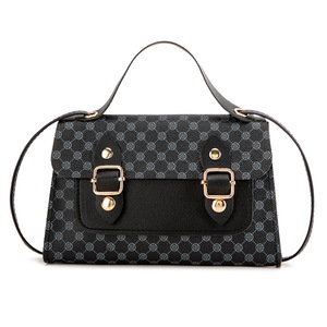 New Trending Luxury Small Women's Handbags Brand Designer Pu Messenger Bags Fashion Polka Dot Color-<b>Block</b> Design Tanjing - Product Image 1