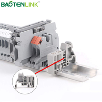 Bloc de bornes universel UK 2.5B pour rail DIN, pince à vis 2.5mm, boîtier PA66, contacts en cuivre, 32A 800V pour câblage de tableau de commande