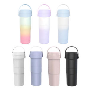 Termo <span class=keywords><strong>de</strong></span> Doble Pared <span class=keywords><strong>de</strong></span> Gran Capacidad y Alta Calidad, Botella Deportiva con Tapa Mágica Multiusos para Uso en Exteriores - Product Image 6