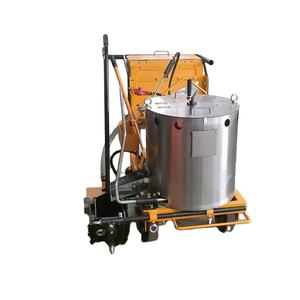 Machine de marquage routier à poussée manuelle en acier inoxydable thermoplastique, qualité ingénieur, visibilité 105 kg de peinture - Product Image 5