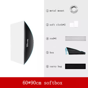 Nhiếp ảnh Ánh sáng 100 wát LED video Lights điền vào ánh sáng với Softbox mềm hộp đứng studio thiết bị Kit - Product Image 4