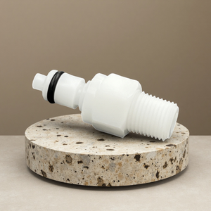 Chất lượng tốt Acetal mịn bề mặt 1/8 ''1/4'' 3/4 ''NPT nam Threaded Hose phụ kiện nhanh chóng phát hành khớp nối - Product Image 2