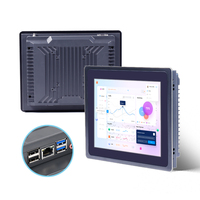 PC tactile robuste 10,1'' avec écran TFT-LCD, processeur Intel J6412/i5, entrée de tension large, OS Android/Linux/Win10 pour l'automatisation HMI