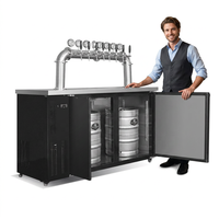 Machine à bière pression commerciale multi-tap, tour en acier inoxydable à 10 robinets pour bars, restaurants, hôtels, pubs et brasseries