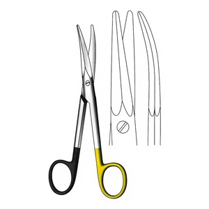 Ciseaux Kaye 15 cm / 6 pouces, à lame courbée, dentelés, Super Cut TC, ciseaux chirurgicaux pour une coupe de précision et une utilisation professionnelle - Product Image 1