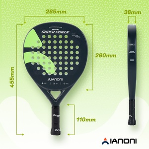 Racchetta da Padel Caston Sports IANONI SUPER POWER Blu/Crema/Rosso/Blu Navy/Rosa con Superficie 3D in Fibra di Carbonio Personalizzata/All'Ingrosso - Product Image 4
