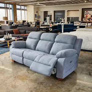 Sofá Modular de Cuero de Diseño Lujoso con <span class=keywords><strong>Chaise</strong></span> <span class=keywords><strong>Longue</strong></span> Reclinable Eléctrica Extensible, Sofá <span class=keywords><strong>Cama</strong></span> Adecuado para Salas de Estar y Villas - Product Image 3