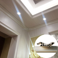 Moulure de corniche en polystyrène/WPC/PVC pour coins de plafond intérieurs, installation rapide, usage hôtelier moderne