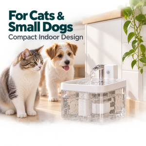 Fontaine à eau automatique pour animaux de compagnie de 1,5 L avec capteur et filtre circulant pour chats et petits chiens - Product Image 4