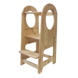 Cama de madera de seguridad de gran venta, diseño moderno para niños, ayudante de cocina en el dormitorio, comedor, cama para niños pequeños al aire libre - Product Image 1