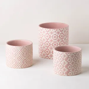 YUANWANG OEM/ODM Custom Blumentopf Home Decor Porcelain Flower Pots & Planters Ceramic Plant Pots Garden Pot