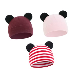 Gorro de Invierno Unisex para Bebé, con Orejeras, Botón y Diseño Jacquard, Tejido de Doble Capa, Cálido - Product Image 2