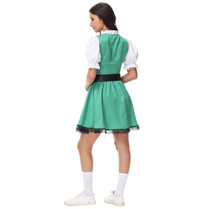Robe de dirndl médiévale pour femmes adultes, costume de fête de bière bavaroise, <span class=keywords><strong>tenue</strong></span> sexy de la Renaissance - Product Image 4