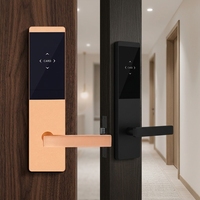 Serrure de porte d'hôtel en alliage d'aluminium avec application intelligente Tuya, code PIN, carte, empreinte digitale et reconnaissance faciale 3D, avec télécommande
