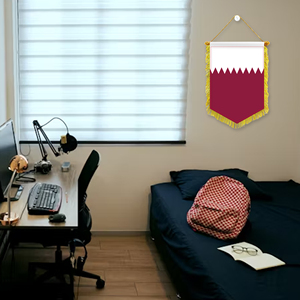Mini 20x30cm Pennant Car Flags Qatar Wall Decor Display Accessories <b>Small</b> <b>Ornaments</b> for Hanging - Product Image 4