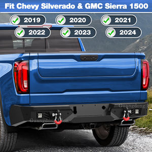 Parachoques Delantero de Ancho Completo con Cabrestante y Parachoques Trasero con Escalón a <span class=keywords><strong>Precio</strong></span> de Fábrica para <span class=keywords><strong>Camioneta</strong></span> Pickup Chevy Silverado 1500, <span class=keywords><strong>GMC</strong></span> <span class=keywords><strong>Sierra</strong></span> 1500 2019-2024 - Product Image 6