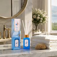 Diffuseur de parfum d'ambiance en verre décoratif pour la maison, le bureau, la table, avec fleurs et fruits, idéal comme cadeau de mariage