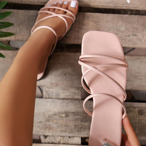 <span class=keywords><strong>Sandalias</strong></span> Romanas Planas Yx011, Elegantes <span class=keywords><strong>y</strong></span> Económicas, <span class=keywords><strong>Bonitas</strong></span> Pantuflas para Mujer, Nuevo Producto, Tallas Grandes 36-43, Directo de Fábrica - Product Image 2