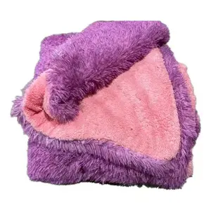 Paquete de 10 Cobijas Matrimoniales Surtidas de Borrega de Pelo Alto - Product Image 5