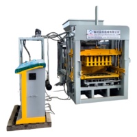 Machine à Briques Hydraulique QT4-15 avec Système de Compactage Avancé pour Pavés en Béton, Blocs Creux et Briques Murales