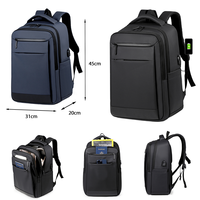 Sac à dos pour ordinateur portable unisexe, grande capacité, durable, imperméable, antivol, compartiment pour ordinateur portable, Oxford, logo personnalisé, tendance