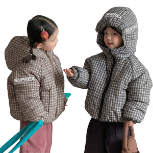 Children Hooded Puffer Jacket <b>Winter</b> <b>Coat</b> Zip-up Quilted Outerwear for Girls and Boys - Product Image 2