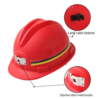 WEIWU HDPE Construction Hard Hat 188 Casque de mineur avec support de lampe de mine Casque de sécurité pour l'exploitation minière et la construction