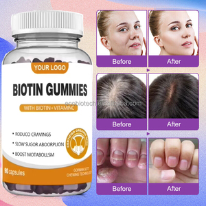 Ausreson biotin gummies สมุนไพรเจริญเติบโตของเส้นผมคอลลาเจนและวิตามินเสริมไบโอติน - Product Image 2