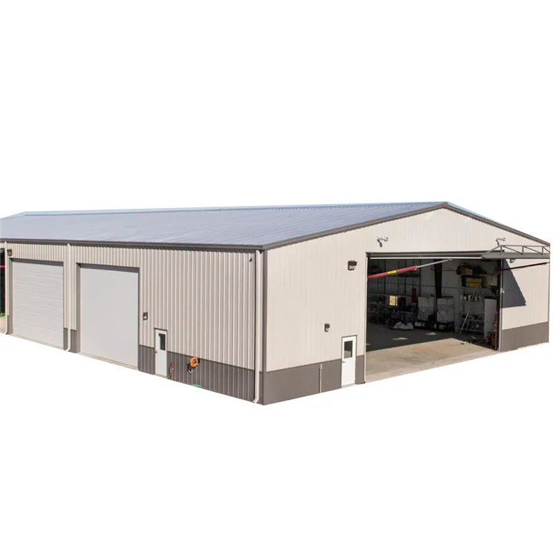 Đúc Sẵn Kết Cấu Thép Hangar Công Nghiệp Modular Kim Loại Prefab Nhà Máy/Kho/Thép Xây Dựng