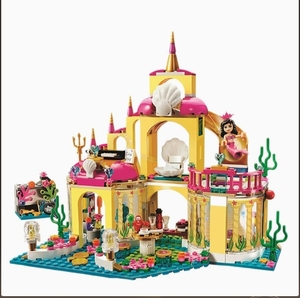 I blocchi da costruzione per bambine sono compatibili con il set della principessa Ariel di <span class=keywords><strong>Barbie</strong></span>, il palazzo subacqueo delle fate. - Product Image 3