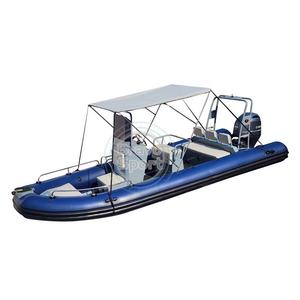 Bateau gonflable de pêche en aluminium de 19 pieds, best-seller, avec volant, bateau à rames Hypalon 580 - Product Image 4