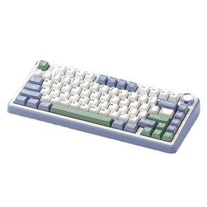 Bàn phím cơ học PBT tùy chỉnh kích thước đầy đủ, hỗ trợ hot-swap, kết nối không dây 2.4 GHz, ba chế độ kết nối USB, cấu trúc gasket, USB 3.0 mới, đèn RGB - Product Image 1