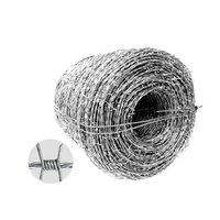 Alambre de púas antiescalada galvanizado eléctrico de 1.55mm y 200m para el mercado de Zimbabue - ¡Gran oferta!