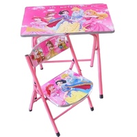 Meubles de chambre à coucher Table d'étude pliable pour enfants et ensemble de chaises