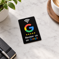Cartes NFC : Laissez-nous un avis sur Google, Cartes de visite programmables avec code QR, puce NTAG213, étanches