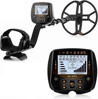 Detektor Logam 13" Profesional Tahan Air dengan Koil Pencari Emas dan Layar LCD Sensitivitas Tinggi Pinpoint