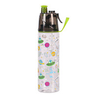 Bouteille d'eau à brume personnalisée à sublimation mignonne bouteille d'eau en plastique réutilisable sans Bpa avec vaporisateur pour la motivation des enfants