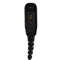 RMN5058 Headset Ringan Satu Telinga dengan Mikrofon Putar Cocok untuk Radio Dua Arah SRX2200, APX7000