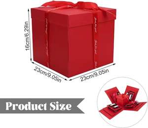 Low MOQ Luxury Custom Recycled Materials 5-Layer Eco-Friendly Gift <b>Box</b> <b>for</b> Boyfriend Girlfriend Mother's Day & Valentine's - Product Image 2