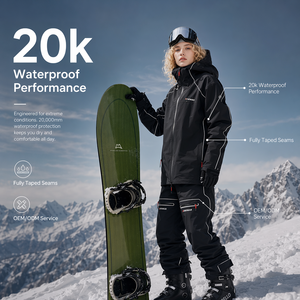 FLYSKI Custom Factory Price <b>Waterproof</b> 20k Ski <b>Suit</b> Fully Seam Taped <b>Kids</b> Professional Youth Ski Jacket Pants Winter Wear ODM - Product Image 1