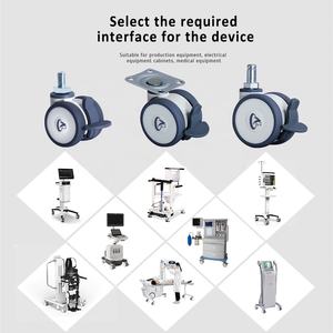 Rodízios de 50mm com Boa Estabilidade e Redução de Ruído, Rodízios de Montagem em Placa Plana de 2 Polegadas, Rodas Giratórias para Carrinhos - Product Image 6