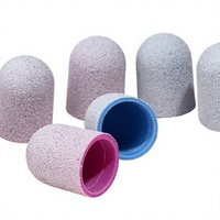 Capuchons de ponçage en plastique colorés pour soins des ongles, têtes de ponçage professionnelles pour pédicures, soins des pieds, élimination des callosités, manucures - Basique