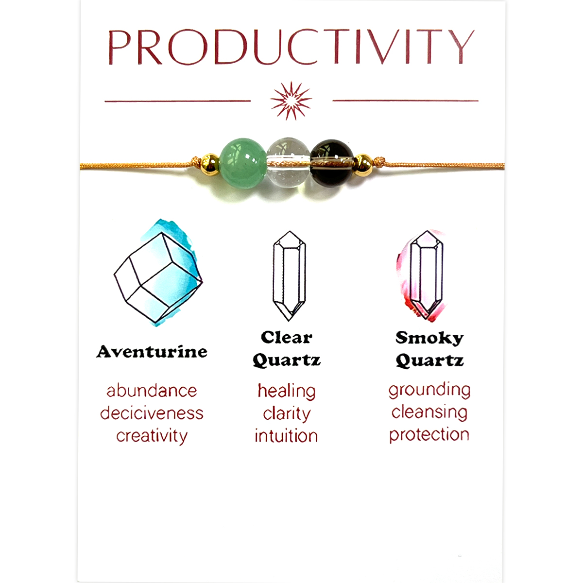 Bracelet de productivité multicolore